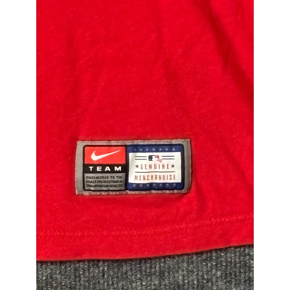 Nike Mens Medium T-Shirt Red Washington Nationals Baseball MLB Graphic Tee - Picture 3 of 9
